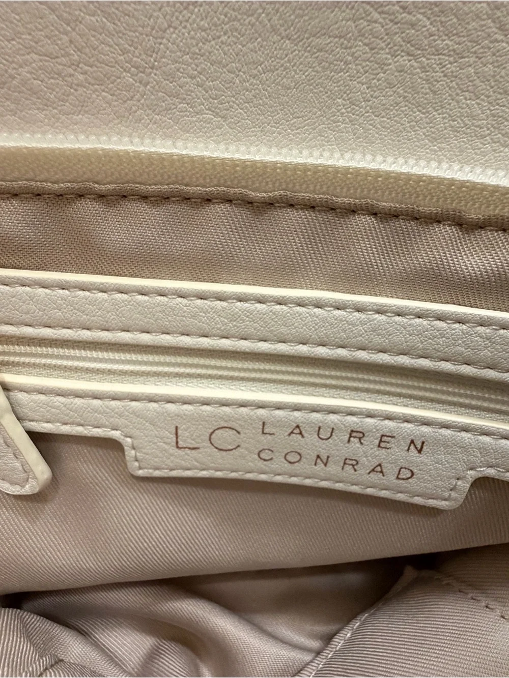 LC Lauren Conrad White Satchel